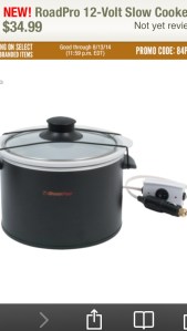 Road-Pro 12-Volt Car Slow-Cooker